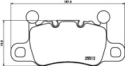 P 65 038 Sada brzdových destiček, kotoučová brzda PRIME LINE BREMBO