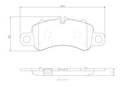 P65041N Sada brzdových destiček, kotoučová brzda BREMBO NAO LINE BREMBO