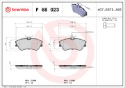 P 68 023 Brzdové destičky PRIME LINE BREMBO