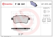 P 68 041 Brzdové destičky PRIME LINE BREMBO