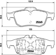 P 68 057 Sada brzdových destiček, kotoučová brzda PRIME LINE BREMBO