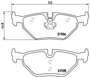 P 71 006 Sada brzdových destiček, kotoučová brzda PRIME LINE BREMBO