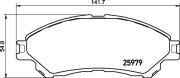 P 79 032 Sada brzdových destiček, kotoučová brzda PRIME LINE BREMBO