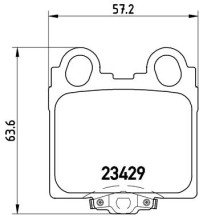 P 83 045 Sada brzdových destiček, kotoučová brzda PRIME LINE BREMBO