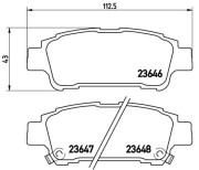 P 83 056 Sada brzdových destiček, kotoučová brzda PRIME LINE BREMBO