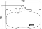 P 83 058 Sada brzdových destiček, kotoučová brzda PRIME LINE BREMBO