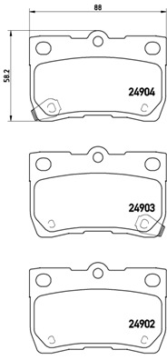 P 83 113 Sada brzdových destiček, kotoučová brzda PRIME LINE BREMBO