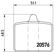 P 85 001 Sada brzdových destiček, kotoučová brzda PRIME LINE BREMBO