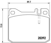 P 85 007 Sada brzdových destiček, kotoučová brzda PRIME LINE BREMBO