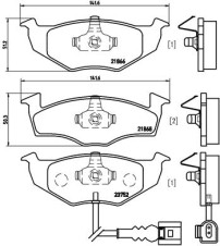 P 85 071 Sada brzdových destiček, kotoučová brzda PRIME LINE BREMBO