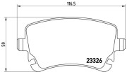 P 85 076 Sada brzdových destiček, kotoučová brzda PRIME LINE BREMBO