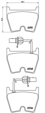 P 85 078 Sada brzdových destiček, kotoučová brzda PRIME LINE BREMBO