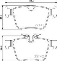 P 86 029 Sada brzdových destiček, kotoučová brzda PRIME LINE BREMBO