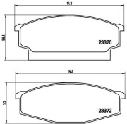 P B1 001 Sada brzdových destiček, kotoučová brzda PRIME LINE BREMBO