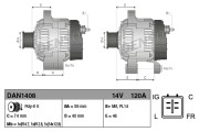 DAN1408 generátor DENSO