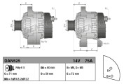 DAN525 generátor DENSO