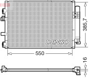 DCN10044 Kondenzátor, klimatizace DENSO