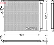 DCN10049 Kondenzátor, klimatizace DENSO