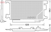 DCN17023 Kondenzátor, klimatizace DENSO