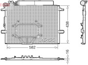 DCN17065 Kondenzátor, klimatizace DENSO