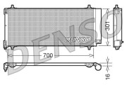 DCN21027 Kondenzátor, klimatizace DENSO