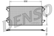 DCN23018 Kondenzátor, klimatizace DENSO