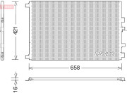 DCN23033 Kondenzátor, klimatizace DENSO