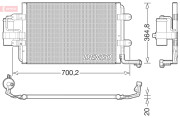 DCN32021 Kondenzátor, klimatizace DENSO