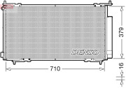 DCN40015 Kondenzátor, klimatizace DENSO