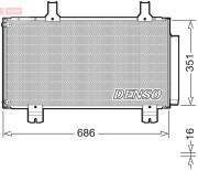 DCN40028 Kondenzátor, klimatizace DENSO