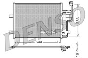 DCN44003 Kondenzátor, klimatizace DENSO