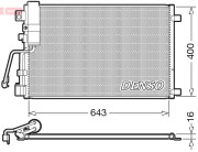 DCN46008 Kondenzátor, klimatizace DENSO