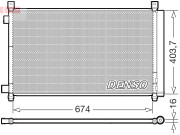 DCN46036 Kondenzátor, klimatizace DENSO