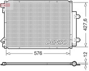 DCN47008 Kondenzátor, klimatizace DENSO