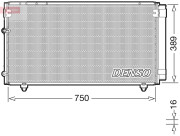 DCN50042 Kondenzátor, klimatizace DENSO