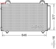 DCN50043 Kondenzátor, klimatizace DENSO