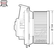 DEA21013 vnitřní ventilátor DENSO