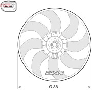 DER02006 Větrák, chlazení motoru DENSO