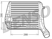 DIT28017 Chladič turba DENSO