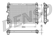 DRM01003 Chladič, chlazení motoru DENSO