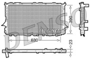 DRM02002 Chladič, chlazení motoru DENSO