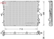 DRM02026 Chladič, chlazení motoru DENSO