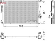 DRM05006 Chladič, chlazení motoru DENSO