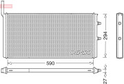 DRM05009 Chladič, chlazení motoru DENSO