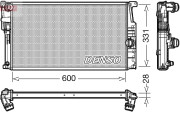 DRM05014 Chladič, chlazení motoru DENSO