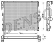 DRM05090 Chladič, chlazení motoru DENSO