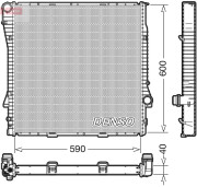 DRM05112 Chladič, chlazení motoru DENSO