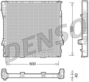 DRM05114 Chladič, chlazení motoru DENSO