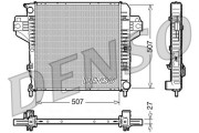 DRM06030 Chladič, chlazení motoru DENSO