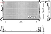 DRM06040 Chladič, chlazení motoru DENSO